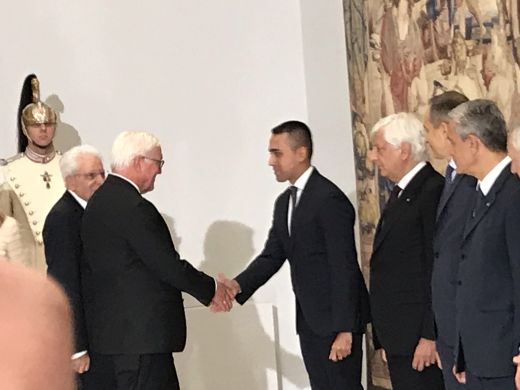 Außenminister Di Maio und Präsident Steinmeier 